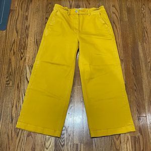 Everlane Wide Leg Crop Pants. Golden Brown. Size 12.